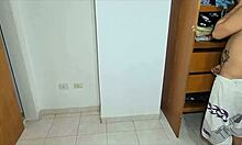 Morrita Latina Estudiante Aventura Casera Con Mi Hermanastra