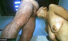 Bianca Devours Cum in Suck and Fuck Session