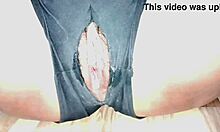 Unexpected squirting happens in public car spot