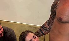 Marido corno watches amigo fuck his wife in humiliating brazilian scene