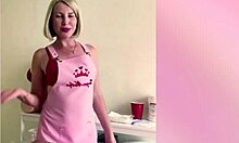 he let a russian blonde near his cock she made him cum hard