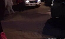 euro teen gets doubled in naughty group action