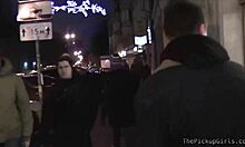 euro teen gets doubled in naughty group action