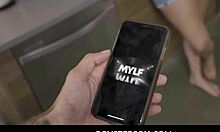 milf stepmom joslyn jane on knees, stepson's dream comes true!