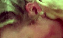 Young girlfriend enjoys homemade moments with friend