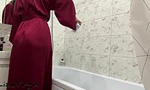 Excitement in the bathroom with wet pussy masturbation 💦🛁