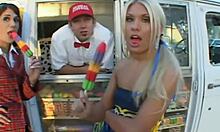 Two Sexy Cheerleaders For A Big Hard Cock!