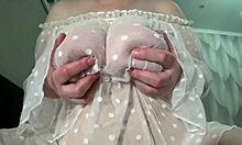 I love these gorgeous big saggy tits close-up