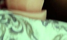 Amateur brunette slut moans loudly during double penetration with cock in ass and toy in pussy