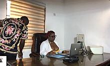 Early Morning Monday Fuck Between Honey Boss And Office Cleaner Boy