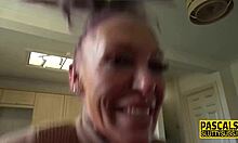 overwhelmed by throating as fetish milf submissive