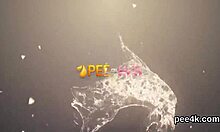 fantastic hottie washes her wet pet with warm water