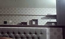 I cheat with my stepmom in the boarding room, fucking her hard with big tits and creampie.