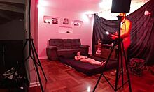 bastidores da gravação no estudio mattos movies com alice drummond, a novinha magrinha que adora levar rola no cu e na buceta