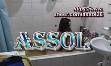 Beautiful Naked Girl Bathes With Soapy Foam On Pussy Boobs Nipples Ass Feet