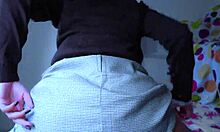 Watch this hot Mexican college girl shake her big ass before I fuck her!