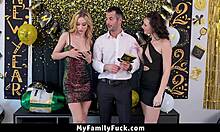 Stepsisters, let's make the most of New Year's Eve with stepdad?