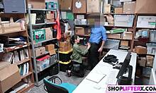 Oh My God, The Shoplifting Teen 18+ Decides To Take The Cock Instead Of Dealing With The Cops!