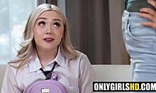 Wtf, tiny stepdaughter packs dildo for stepmom to fuck her in lesbian pov.