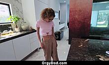 after losing games stepdaughter strips naked for daddy