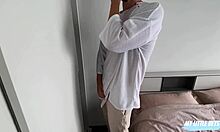 Intense Forbidden Lust: Stepfather Fucks Friend's Daughter, Shoving Cum on Her Face in Secret