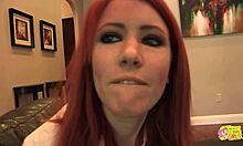 sexy redhead seduces blonde friend for rough fingering and licking orgasm