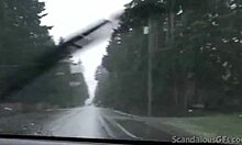 Teen Hottie Feels Intense Pleasure In Car