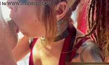 Cute cosplayer drools during intense throat action on thick cock