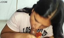 i watch this fat ass girl suck my stepdad's old dick till she swallows cum