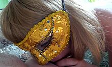 My girlfriend says, 'with this anal plug in my big ass and hairy pussy, i'll give you a first-class blowjob,' and i fill her mouth with sperm