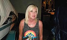 enjoying being a pee queen with shaved pussy flashing outdoors