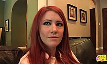 sexy redhead seduces blonde friend for rough fingering and licking orgasm