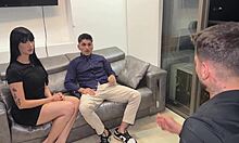 Degenerate interviewer pays candidates to strip and fuck in his office