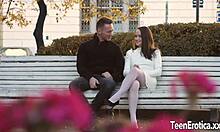 exciting beauty alice koks fills all three holes with a stiff cock