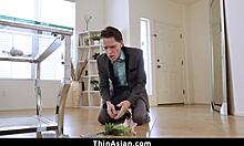 Punish the hot Asian teen with dick?