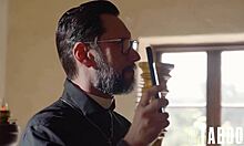 Confession of Desire: Belle Penelope Kay Approaches Priest Tommy Pistol to Confess Sexual Desires 😏