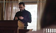 Confession of Desire: Belle Penelope Kay Approaches Priest Tommy Pistol to Confess Sexual Desires 😏