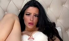 horny british slut girlfriend experiences webcam solo dildo