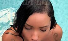 I fucked that hot Japanese girl in the liberal inn's pool in RJ, cumming inside publicly