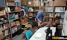 Busty Ebony Teen Thief Punished By Perv Officer
