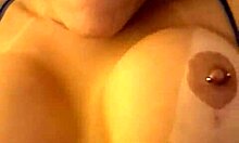 Moaning pleasantly during intimate moment