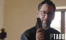 Confession of Desire: Belle Penelope Kay Approaches Priest Tommy Pistol to Confess Sexual Desires 😏