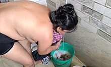 Amateur Asian Woman Performs Intense Blowjob And Handjob On Huge Cock, Ending With Cum In Mouth