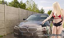 Busty Bikini Gf Wants Dick After Soapy Car Wash