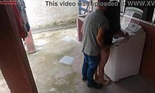 housewife pays technician with big ass while hubby is out 😈