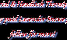 Cum facial and cum in throat with pigtail headlock for hot white girl