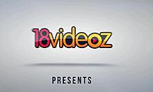 Teen 18+ miss nimpho masturbates and fucks in lingerie with cumshot. She rides and bends over for doggystyle.