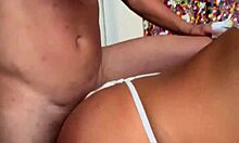 He Fucked Belinha's Ass Hard In Double Penetration!