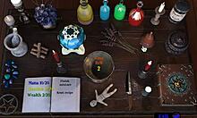 A Bimbo Stripper Satisfies Herself with Five Dildos at Once in Hentai Game Kink Maker!