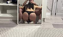 Cheap whore housewife gives best blowjob while worshiping big fat ass